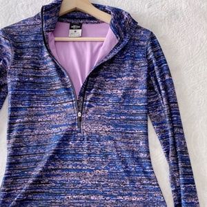 Nike Dri Fit Purple Lightweight Fleece Interior Pullover
